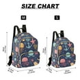 thumbnail image 2 of FORMRS Mini Backpack Purse for Women Travel Daypack Casual Shoulder Bag, Red Jellyfish, 2 of 7