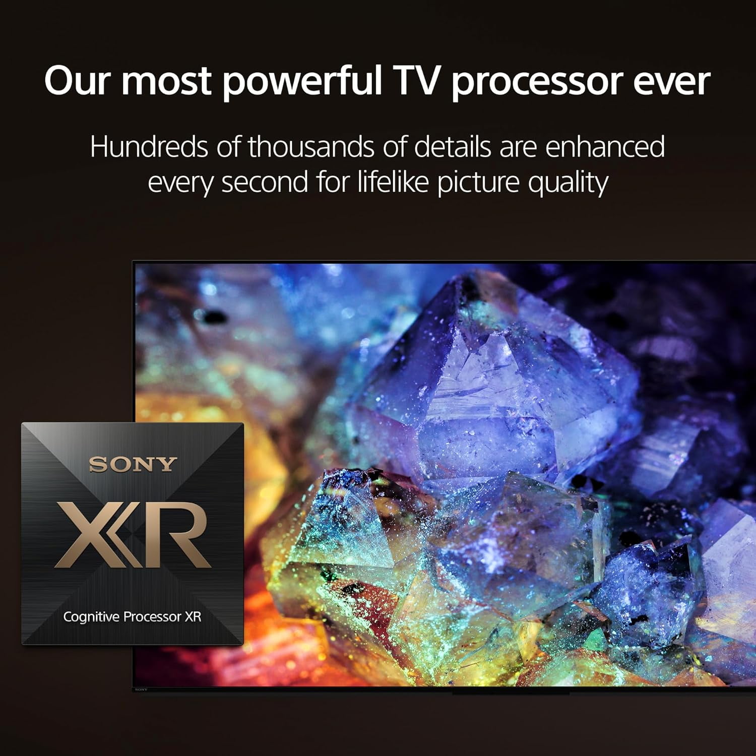 Sony XR77A95L 77 Inch QD-OLED 4K UHD Smart Google TV with AI Upscaling with a Walts TV Large/Extra Large Tilt Mount for 43 inch-90 inch Compatible TV's and Walts HDTV Screen Cleaner Kit (2023)