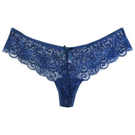 Bigersell Shapewear Underwear Clearance Women Panties Briefs Panty Style P-1761 Polyester Bikini Panties G String Thongs Ladies Briefs High Waist Women s Panties Dark Blue XL