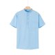 thumbnail image 1 of Blusa y camisa de cuello alto de manga corta para hombre, camisa de Europa y América, camisa de cuadros de piña con cuello alto y desabrochada, blusa de hombre, 1 of 9