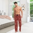 thumbnail image 6 of GZHJMY Chrismas Snowflake Pajama Pants for Men, Lounge Pants Lightweight Men Pajama Bottoms with Drawstring Pockets, Christmas New Year Birthday Gifts, Large, 6 of 6