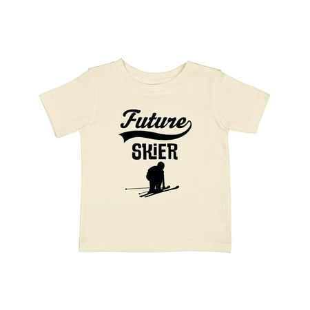

Inktastic Skiing Future Skier Gift Baby Boy or Baby Girl T-Shirt