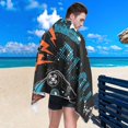 thumbnail image 5 of Black Microfiber Quick Drying Beach Towel with a Carrying Bag Absorbent and Sand Free Towel for Kids Teens Adults Travel Gym Camping Pool Yoga Outdoor and Picnic, 5 of 7