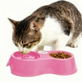 thumbnail image 5 of Gnmfd Pet Double Feeding Bowl for Dogs Cats Water Food Separation Non Slip Dish for Travel Home Outdoor Use Pet Dining Accessories Party Favors Decor Easy Cleaning, 5 of 6
