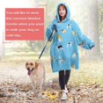thumbnail image 4 of Wearable Oversized Blanket,Kirky Hasky Dalmatian Wearable Blanket Hoodie for Adults,Cozy Hooded Blankets with Super Pockets,Super Warm Fuzzy Pullover for Women & Men, 4 of 6