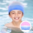 thumbnail image 5 of Sombrero de natación para el cabello unisex Satón de natación Gat antideslizante Tapa de natación Protector de cabello para unisex, 5 of 5