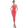 thumbnail image 2 of Norma Kamali Womens Gathered Hi-Low Bodycon Dress, 2 of 4