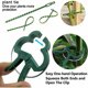 thumbnail image 4 of 60 Pieces Garden Support Clips, Plant Clips, Plant Support Clip with 30 Pieces Adjustable Plant Ties, Stable Clamps for Securing Climbing Plants(30 La, 4 of 5
