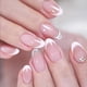 thumbnail image 1 of 24 Pieces Medium Almond False Nail Glossy Press On Nails with French Tips and Glitters Designs for Fashionable Looks, 1 of 4