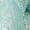 Turquoise Blue, variant on Women Saree Blouse Side Zip Queen Neckline Jacquard Brocade with Gold Zari Embroidery Padded Stitched