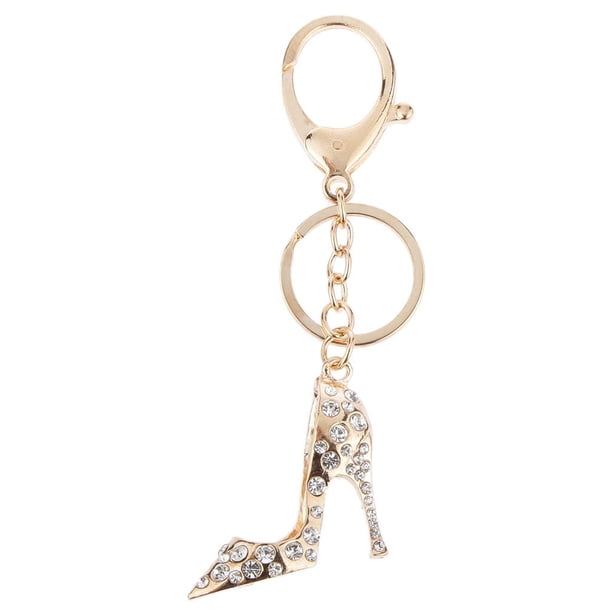 Juegos de Llavero Atractiva Zapatos de Oro de Imitación Sunnimix Key Ring
