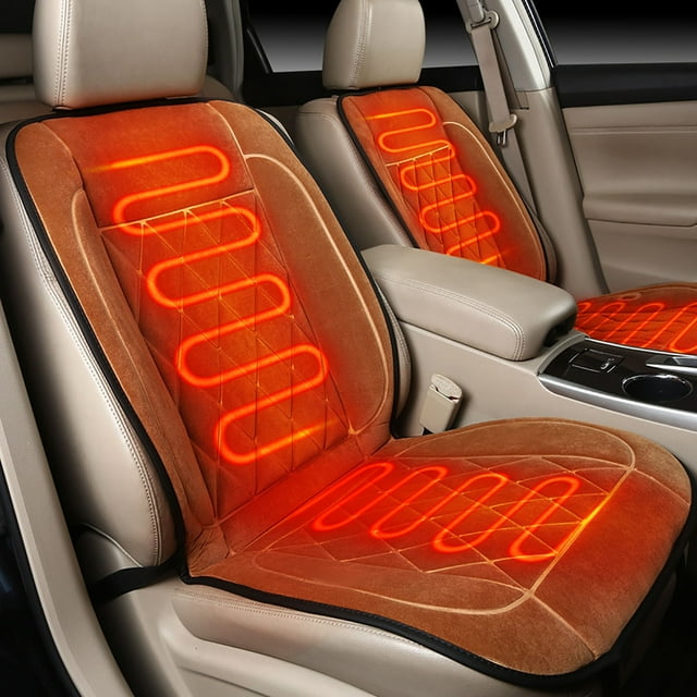 EARKITY Heated Seat Cushion, Heated Seat Covers for Cars, Car Seat Cushion, Seat Cushion for Full Back and Seat, Comfortable Seat Cover for Cars Trucks SUV Van, Warm Gift for Your Loved Ones