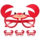 thumbnail image 1 of 4 gafas de sol con forma de cangrejo, divertidas, para fiestas hawaianas, luau, decoraciones, recuerdos de fiesta hawaianas, divertidas gafas de sol, accesorios reutilizables para fiestas., 1 of 6