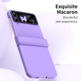 thumbnail image 5 of MonsDirect for 6.7 inch Samsung Galaxy Z Flip 3 5G 2021 Case, Hinge Protection Hard PC Back Shell Anti-Drop Slim Shockproof Full Coverage with Independent Lens Circle for Galaxy Z Flip 3, Purple, 5 of 7