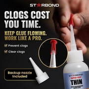 Starbond 2 oz. Super Fast Thin CA Glue (Premium Cyanoacrylate Super Glue) for Woodworking, Woodturning, Hobby Models, CA Finish, Inlays
