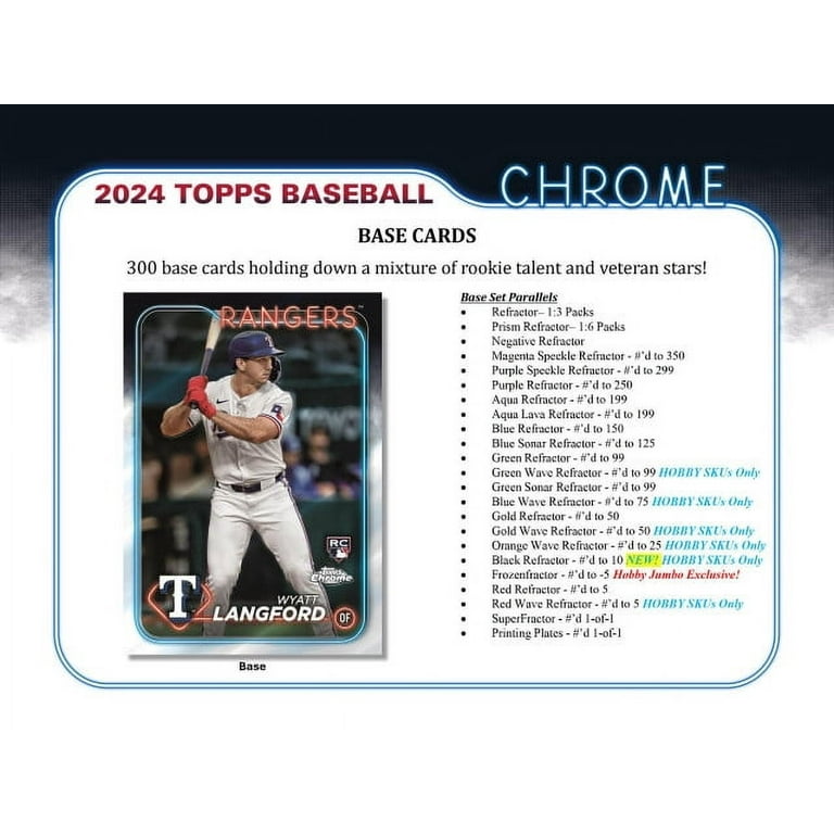 2024 Topps Chrome Baseball Jumbo Box - Walmart.com