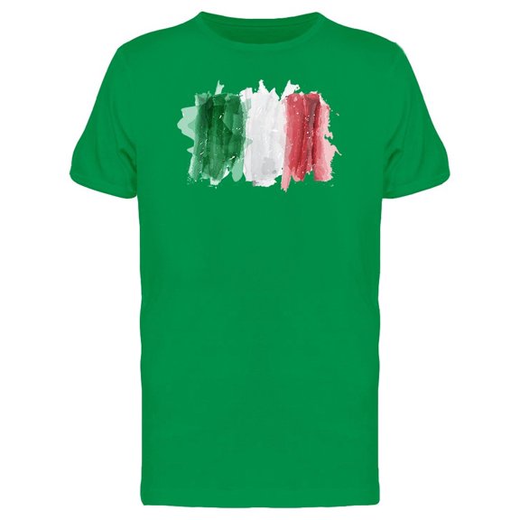 Brush Painting Of Italy Flag Tee Men's -Image by Shutterstock