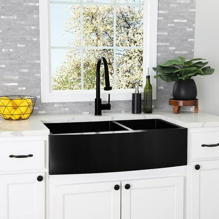 Stainless Steel 36 Inch Double Bowl Apron Front Farmhouse Kitchen Sink