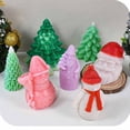 thumbnail image 2 of Cateissary Molde de silicona para velas de árbol de Navidad, fácil de usar, divertido y adecuado para velas aromáticas, jabón y decoración. Aromaterapia y Aceites Esenciales blanco l, 2 of 6