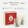 thumbnail image 3 of Spode Christmas Tree 14oz Double Old Fashioned Glasses, Set of 4 - Festive Holiday Drinkware with Rustic Christmas Design, Excellent for Whiskey at Holiday Gatherings and Cozy Celebrations, 3 of 7