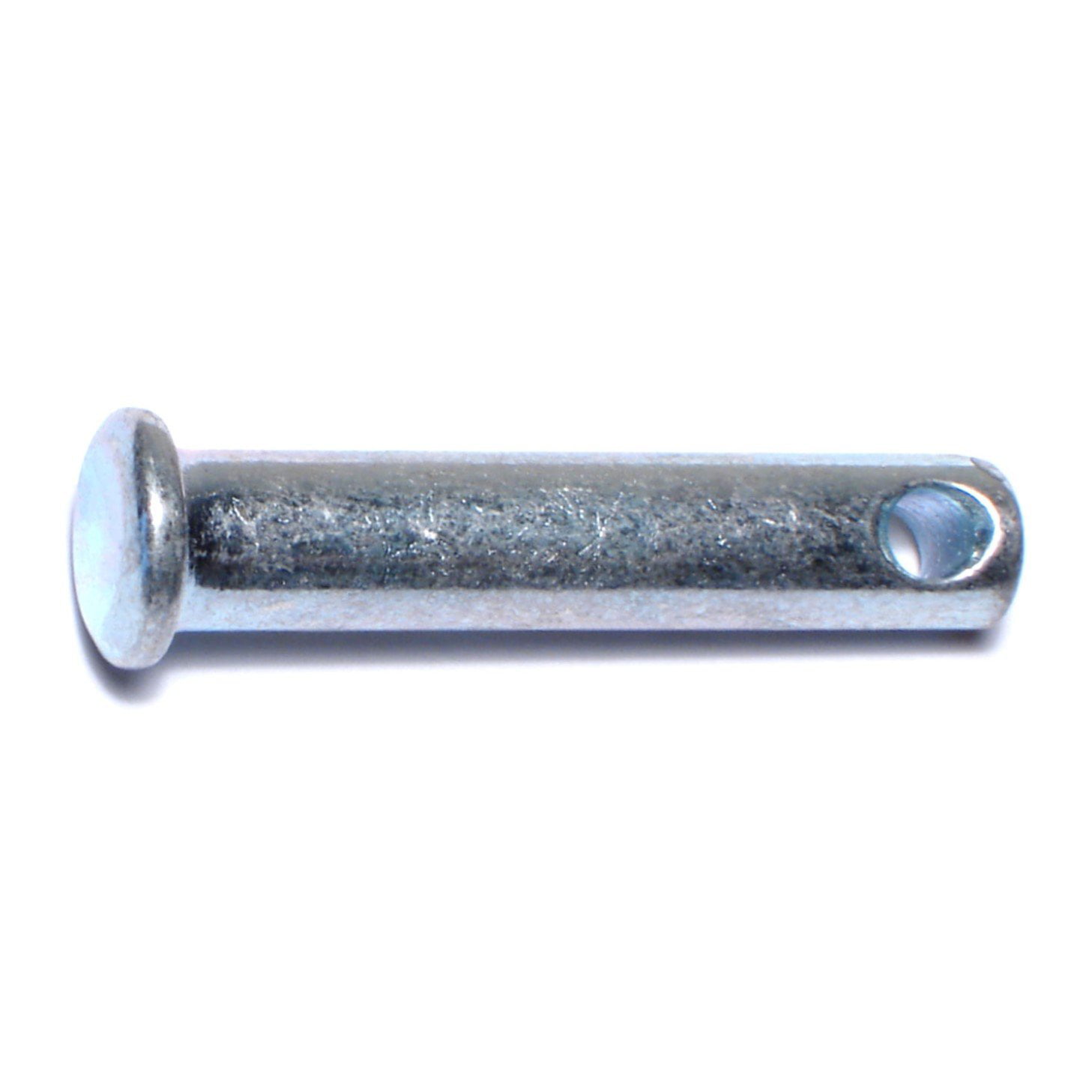 Single Hole Clevis Pins,5mm x 40mm Flat Head Zinc-Plating Steel  10 Pcs 