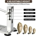 thumbnail image 2 of Oyster Clam Opener Machine Adjustable Oyster Shucker Tool Oyster Shucker Machine Oyster Shucking Tool Set Including Knifes, Glove and G-Clip, Seafood Tools for Hotel Family Buffet, 2 of 8