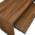thumbnail image 4 of Modway Venture Modern MDF Wood L-Shaped Office Desk in Walnut, 4 of 8