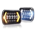 thumbnail image 1 of Par Faros 5x7 Cuadrado Jeep Cheroke Nissan Toyota D21 Yj Xj, 1 of 8
