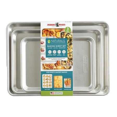 Nordic Ware Naturals 3-Piece Baking Sheet Set