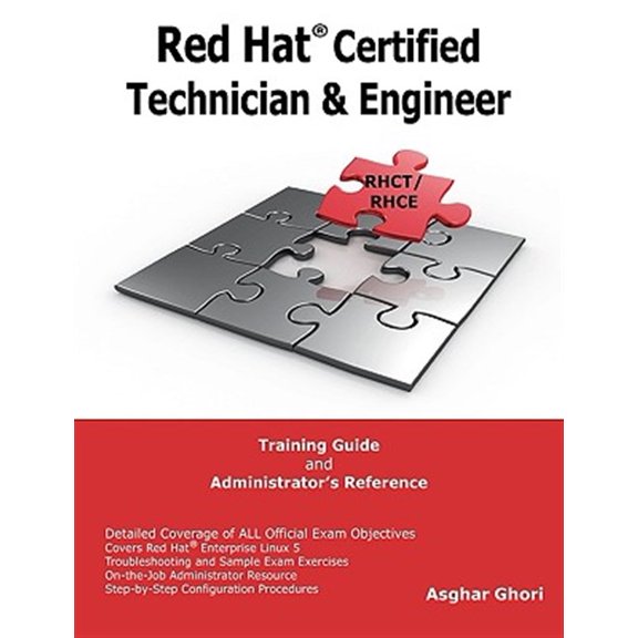 Pre-Owned Red Hat Certified Technician & Engineer (RHCT and RHCE) Training Guide and Administrator's Reference Paperback