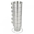 thumbnail image 4 of Water Cup Double Layer Anti-Scald Stainless Steel Stackable Water Coffee Cup Set with Cup Holder Stand, 4 of 8