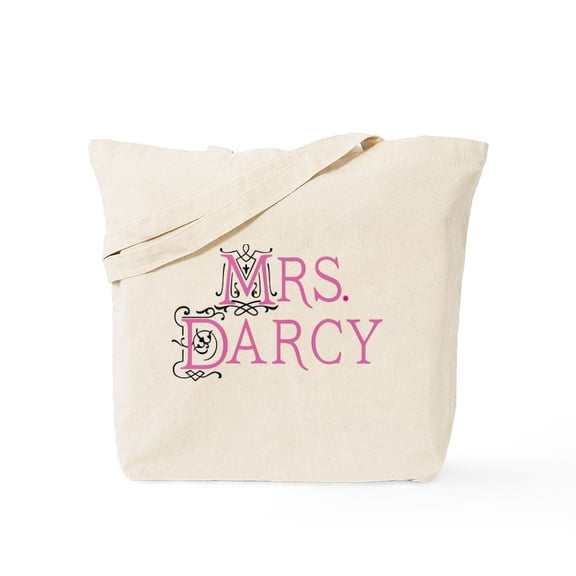 CafePress - Jane Austen Mrs. Darcy Tote Bag - Unisex Canvas Tote Bag, Beige, 1-Piece