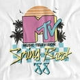 thumbnail image 2 of MTV - Logo T-Shirt Spring Break Checkerboard Unisex Graphic Tee for Men & Women, 2 of 7