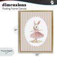 thumbnail image 4 of Stupell Industries Cottage Woodland Dancer Bunny Gold Floating Frame Canvas Art, 25 x 31, by Christine Simpson Art, 4 of 8