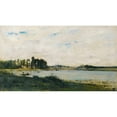 thumbnail image 3 of Charles François Daubigny 18x12 Black Modern Framed Museum Art Print Titled - Conflans (1873), 3 of 5