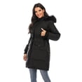 thumbnail image 6 of QIYAA Women’s Down Long Jacket Winter Coat Outwear Warm Puffer Fur Trim Hooded Coat Waterproof with Faux Fur Hood, 6 of 8