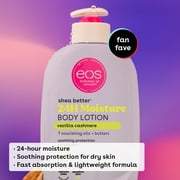 Bundle of eos Shea Butter Lotion, Creme de Pistachio & Vanilla Cashmere, for Dryness 16oz