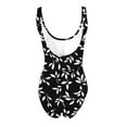 thumbnail image 3 of Womens One Piece Bathing Suit Summer Floral Print Tummy Control Swimsuits Square Neck Ruched Modest Swimwear, 3 of 3