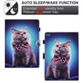 thumbnail image 2 of Allytech iPad 9.7" Case, iPad Air 1 2 Case, Slim Fit Flip Multi Angle Stand Smart Cover Auto Sleep Wake Shockproof Protection Anti-scratch Case for Apple iPad 6th 5th Gen - Cat, 2 of 7