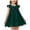 Green, variant on CYRBOKO Toddler Girls Dresses with Ruffle, Summer A-line Casual Cotton Kids Dresses Wine Size 2-3 T