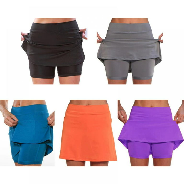 Women's 20 Knee Length Skorts Skirts UPF50+ Athletic Tennis Golf Skirt for  Women Casual Summer Skirts
