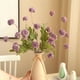 thumbnail image 5 of Flores Artificiales De Plástico 1 flor artificial de diente de león de plástico morado con 5 capullos para decoración del hogar, macetas y alféizares. Rkxzt, 5 of 9