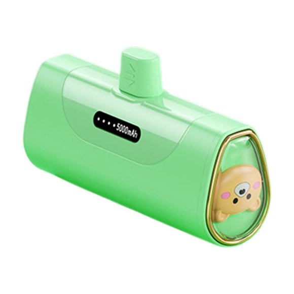 Xingzhi Multiple Ports Portable Mobile Phone Charger Charging Auxiliary Battery Mini green type