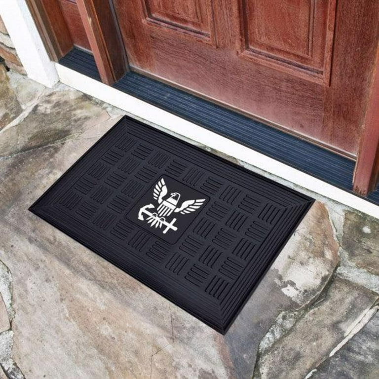 Fanmats . Navy Medallion Door Mat - 13407 - Walmart.com