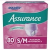 Assurance Women's Maximum Incontinence Underwear, S/M 80 Count
