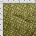 thumbnail image 3 of oneOone Cotton Jersey Yellow Fabric Abstracts Fabric For Sewing Printed Craft Fabric By The Yard 58 Inch Wide, 3 of 5