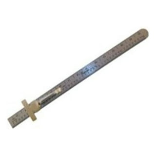 6-Inch Precision 16R Rigid Stainless-Steel Ruler - (1/50 Inch, 1