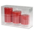 Energizer, EVEDPC3DL016, 150 Hour Flameless LED Wax Candles, 3 / Pack, Red