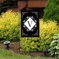 thumbnail image 4 of Briarwood Lane Black and White Monogram V Double-Sided Garden Flag, 4 of 4