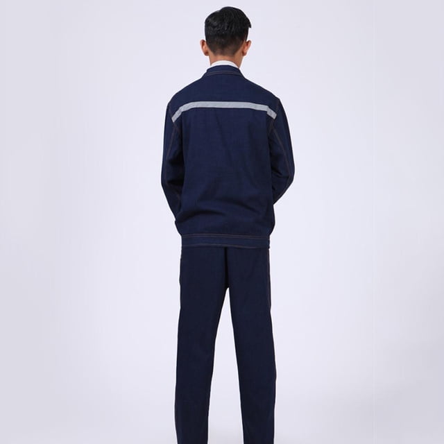 Ropa de trabajo de los uniformes de trabajo de la tela del dril de con la tira reflexiva L Soledad Uniforme de trabajo reflectante